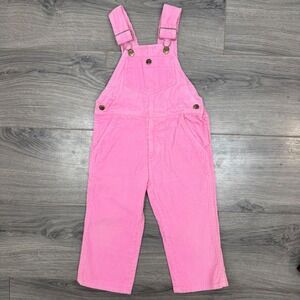 Retro Vintage Style Pink Corduroy Overalls By Happy Kids Joyeux‎ Gamins Size 3
